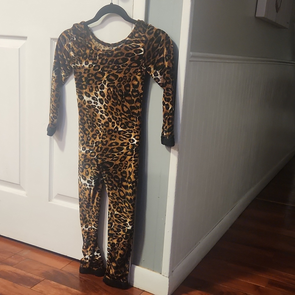 Leopard one piece costume girls sz 4-6